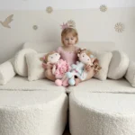 Modulární herní pohovka 12 kusů z plyšového materiálu bearly • loki